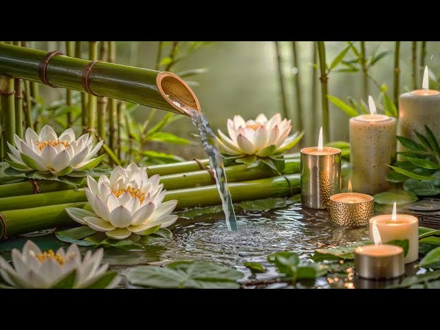 Bamboo Fountain Bliss: Calming Water Sounds for Deep Relaxation and Healing