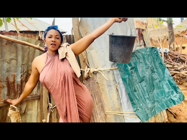 African village Life | Typical Village Outdoor Bathing #villagelifevlog  ​#shower