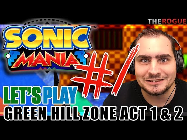 Sonic Mania Full Gameplay - Let's Play Part 1 - Green Hill Zone Act 1 & Act 2