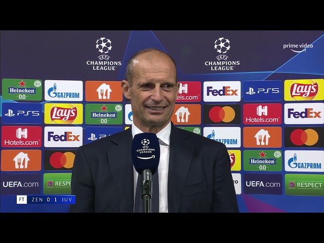 UEFA Champions League | Zenit-Juve 0-1 | Intervista a Massimiliano Allegri