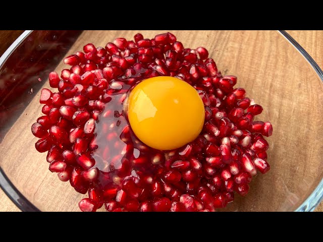 ✅Try pomegranate and egg together.😱 You will be surprised at the result, you will love the taste. 💯