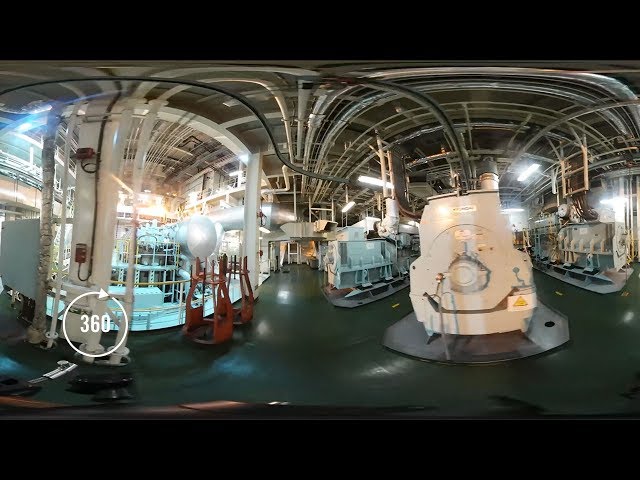 Inside a Tanker's Engine Room | 360 Video