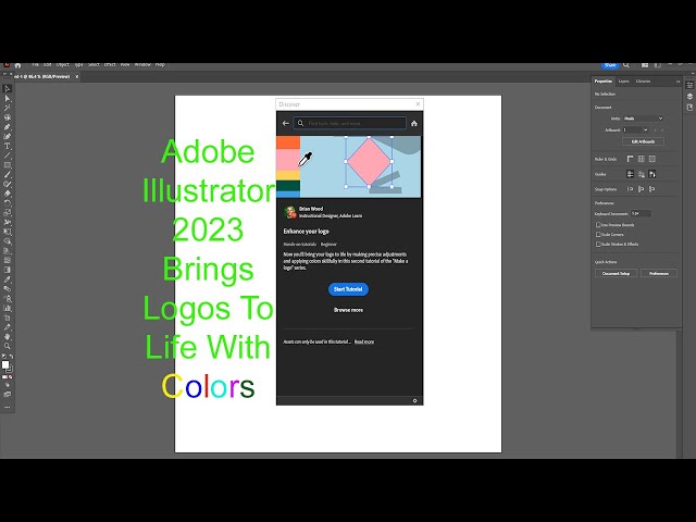 Adobe Illustrator 2023 Tutorial Video 8