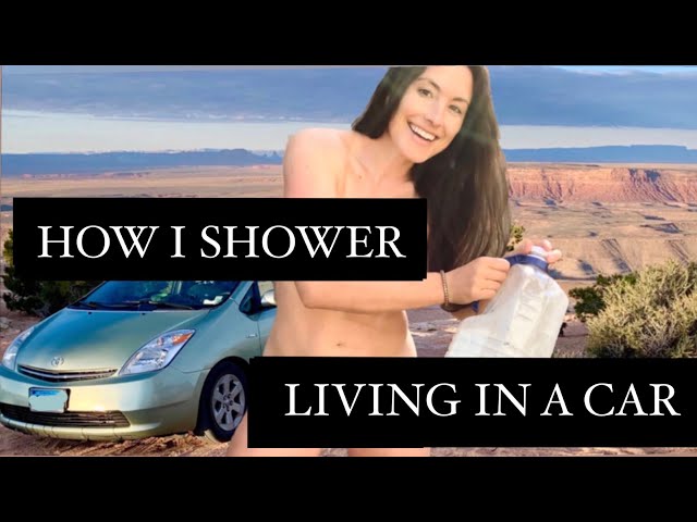 How I SHOWER, LIVING in a CAR with a DOG.