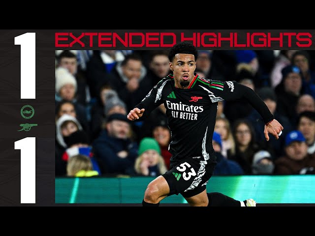 EXTENDED HIGHLIGHTS | Brighton & Hove Albion vs Arsenal (1-1) | Premier League