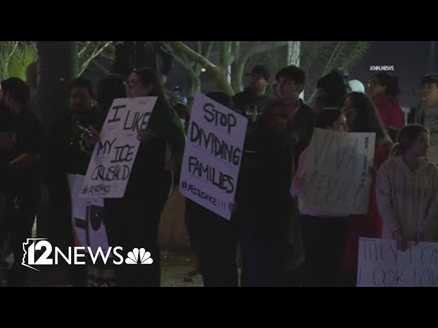 Protesters gather in west Phoenix for immigration rally