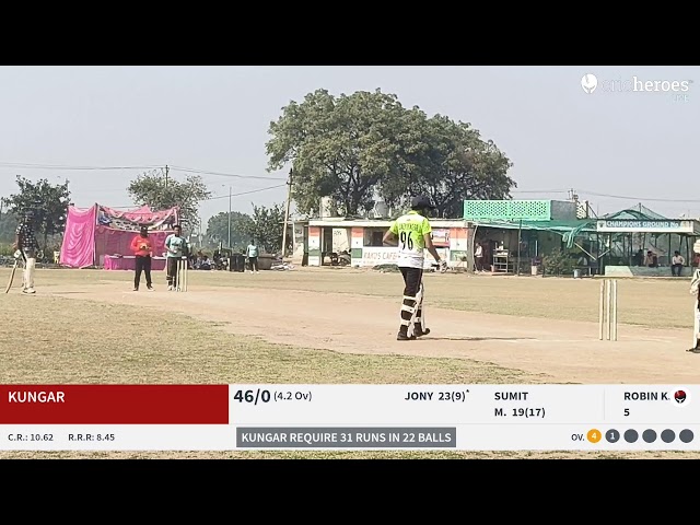 RASIDAN PLAYING 11 vs Kungar Live Cricket Match | 1st Village Baniyani Dada Machhu And Bhai Anil Mem