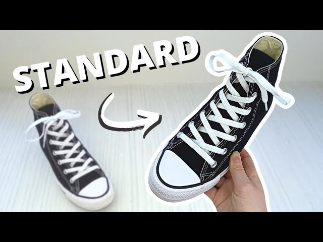 HOW TO LACE CONVERSE (STANDARD Way)