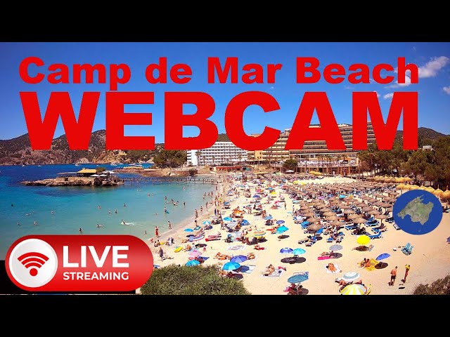 LIVE WEBCAM Camp de Mar Beach  4K UHD from Mallorca 🇪🇸 #livestream #mallorca #baleares