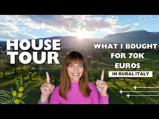 What I bought for 70K Euros in rural Italy - house and land tour! 🫒 🏔️ 🏠