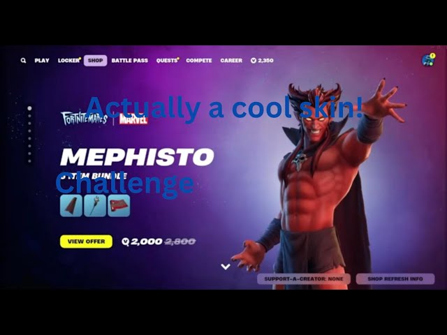 Mephisto challenge fortnite!