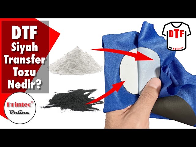 Siyah DTF Transfer Tozu nedir? Ne işe yarar?