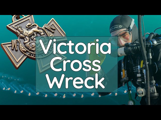 First dive on Victoria Cross Ship Wreck in 107 metres