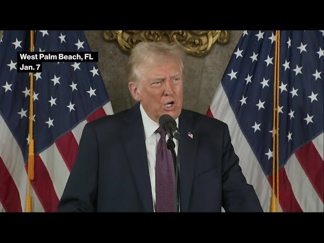 Trump Takes Aim at Greenland, Panama and Canada in Hour-Long Press Conference