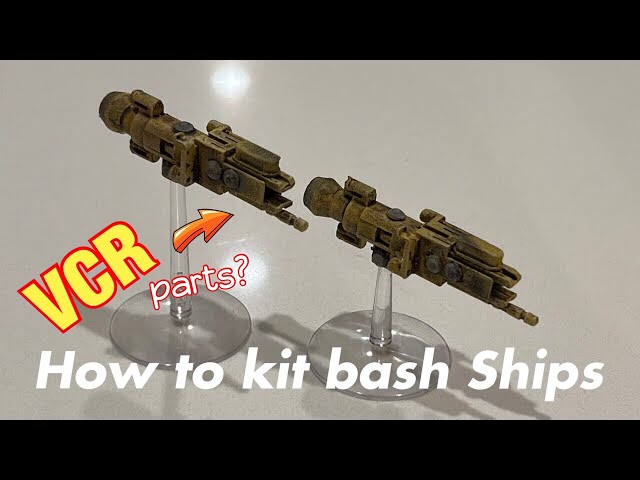 I built these from a VCR !  - Custom Kit Bash Spaceships!! Complete Guide