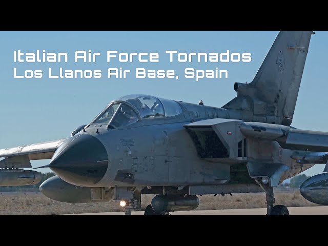 Italian Air Force Tornados Taxi and Takeoff