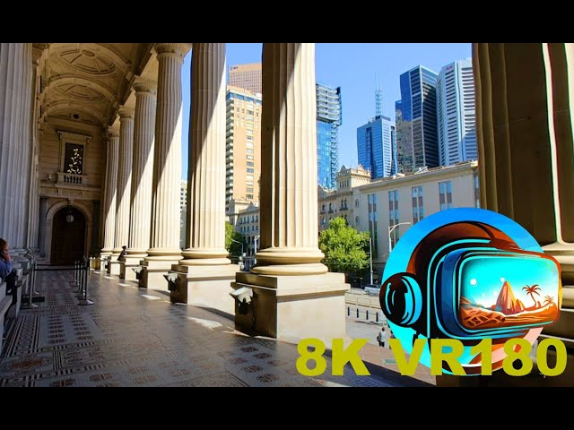 The incredible architecture at the Victorian Parliament House in Melbourne 8K 4K VR180 3D Travel