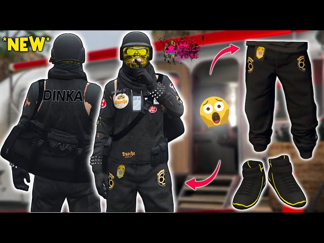 It Works! Black Joggers Modded Outfits With Logo In GTA 5 Online! 1.70! (Modded Outfits GTA 5)