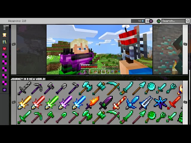 I played the WEAPONS 2.0 Mod Pack!! (It was crazy) | Minecraft Bedrock