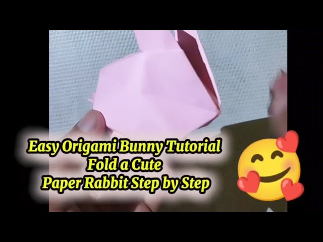 How to Make a 3D Origami Rabbit - Easy & Fun