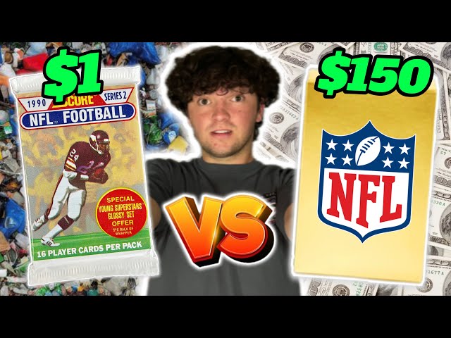 $1 vs. $150 Football Card Product!