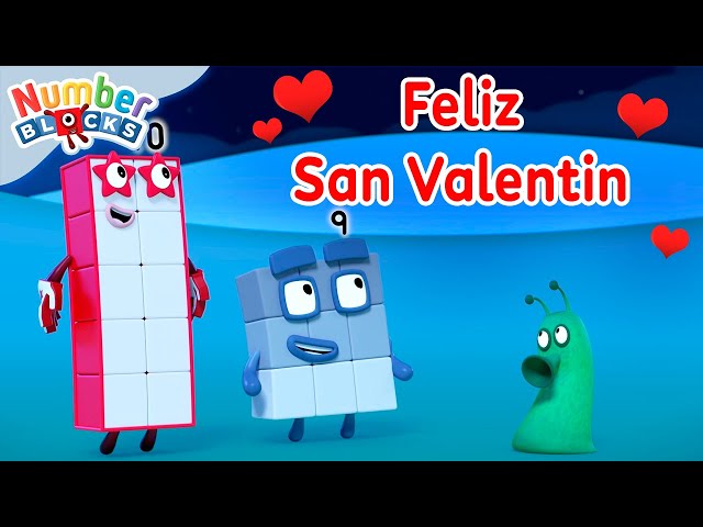 Feliz San Valentín! 💖 | Numberblocks Episodios Completos | 123 Dibujos animados para niños