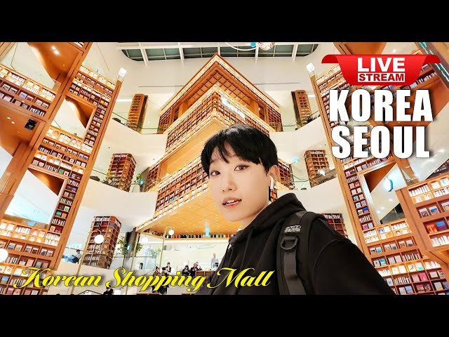 Live Korea Seoul 🇰🇷 Walk Tour Seoul 🤩 Seoul Shopping Mall Walk | Korean Food Street Walking Tour