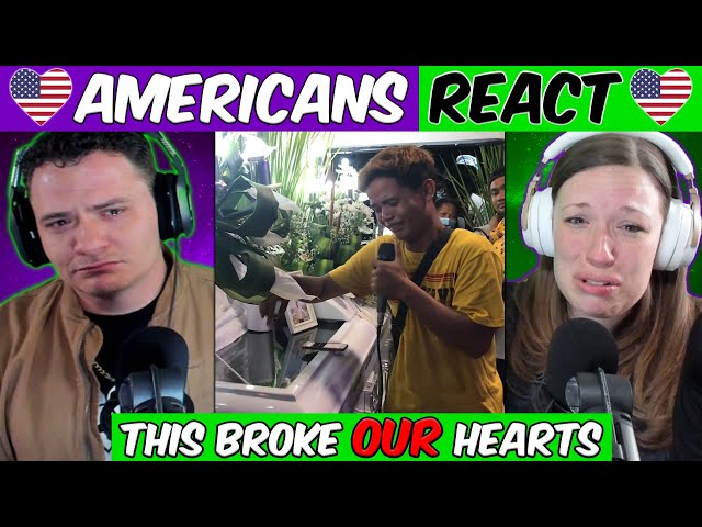 Filipino Man Sings at His Friend's Funeral THIS BROKE US!!! REACTION