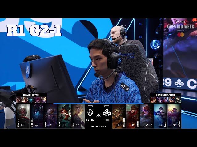 LYON vs C9 - Game 1 | Round 1 LTA North 2025 Split 1 | LYON vs Cloud 9 G1 full