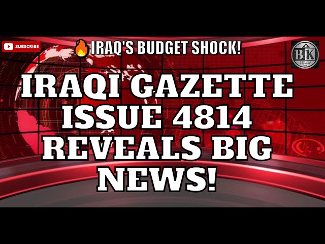 RV Hopes Dashed Again: Iraqi Gazette's Latest Announcement Explained -Iraqi dinar latest news today