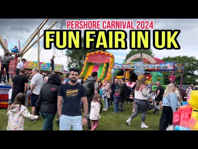 Fun Fair in UK | Life in UK | UK Festival 2024 | Pershore Carnival 2024