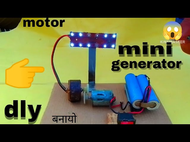 100% free energy generator with two dc motor | How to make mini generator | DIY Generators  | #diy