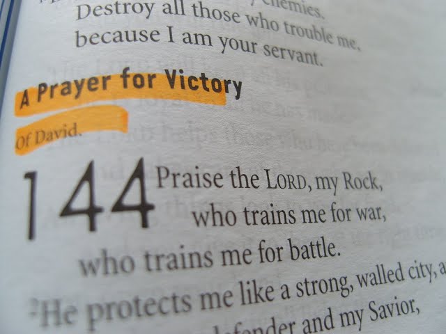 Spiritual Warfare: Psalm 144:1, Ephesians 6:12