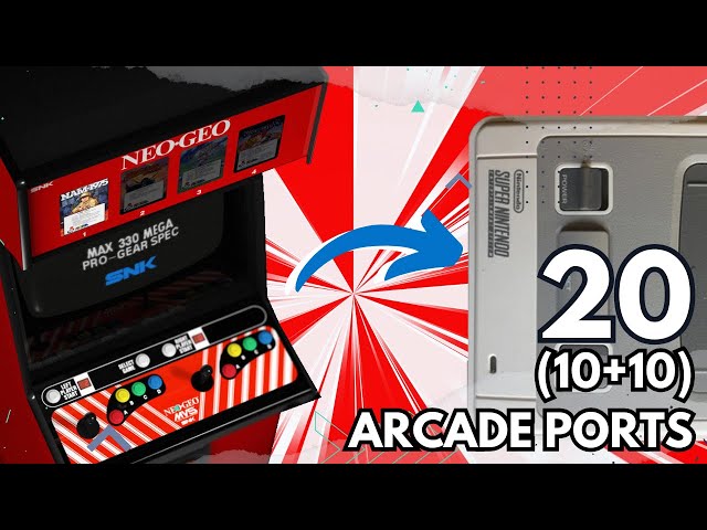 🕹️ 20 (10+10) ARCADE PORTS on 🔴 Nintendo SNES COMPARATIVE | BETTER ports than 🔵 GENESIS❓