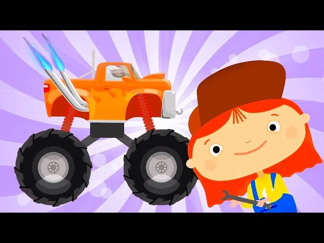 Monster truck cartoon for kids 🔴 Cars cartoons LIVE & Car games for kids with Dr McWheelie