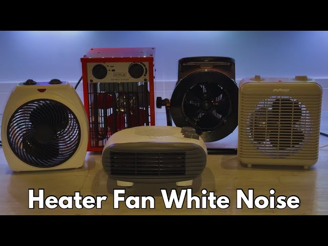 Fan Heater White Noise Sleep Sound to Sleep Fast | Black Screen