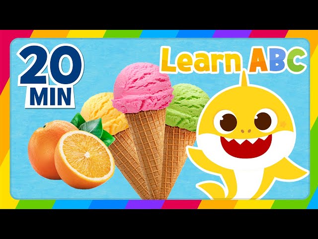 🎓Learn ABC🍦with Happy Baby Shark 🦈 | +Compilation | ABC Songs for Kids | Baby Shark ABC for Children