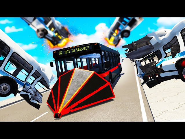 I Destroyed my Friend with a Rocket Powered Bus and Flew off Giant Jumps in BeamNG Multiplayer Mod!