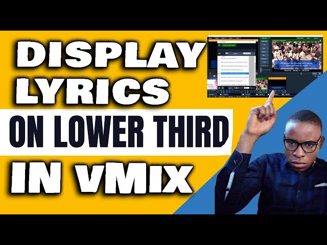 How To Display Lyrics On Lower Third In vMix | With Notepad