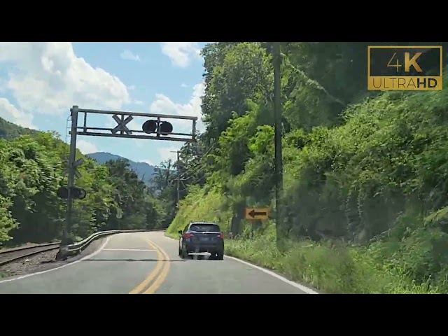 [4K] Appalachian Mountains, West Virginia 2022 (De-tour through the mountain) Part 2 🚙 🛤 ⛰️