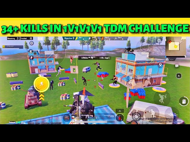 Win every 1v1v1v1 TDM Challenge???😳| 34 KILLS | WOW mode BGMI | BGMI-PUBG |