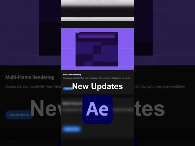 Multi-Frame Rendering in After Effects CC 2025