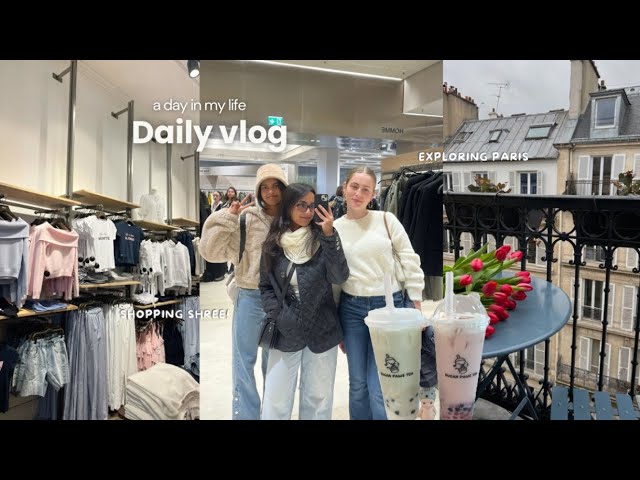 Weekend Vlog 🍡 : Paris Hangout – Bubble Tea, Zara, Sephora & Miniso Shopping Spree!