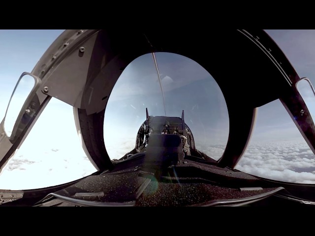 On a Secret Airforce Mission over the Baltic Sea VR/360 video