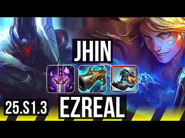 JHIN & Thresh vs EZREAL & Heimerdinger (ADC) | Legendary, 13/3/6 | KR Master | 25.S1.3