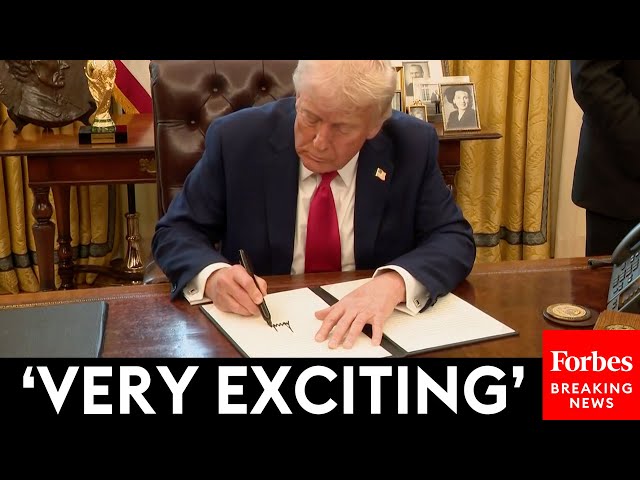 BREAKING NEWS: President Trump Signs Executive Order To Establish Sovereign Wealth Fund For The U.S.