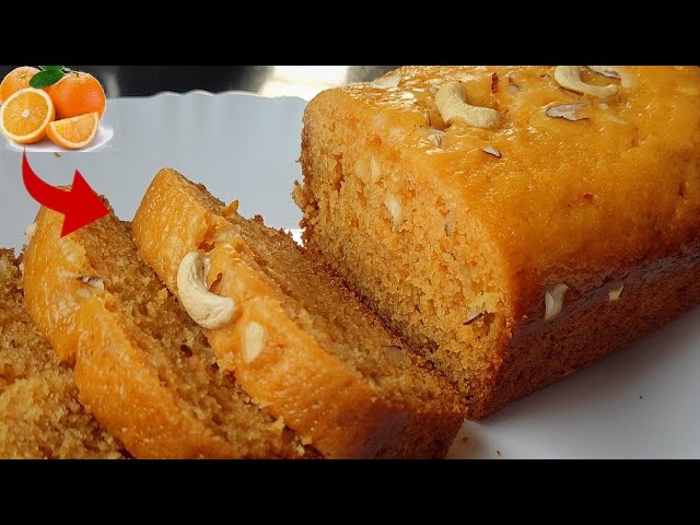 Eggless Nutty Orange Cake In Kadhai|Christmas Special Orange Cake For Beginners|No Oven Orange Cake