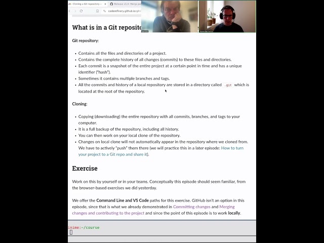2.3 Git Intro day 2 - CodeRefinery 2024 Mar