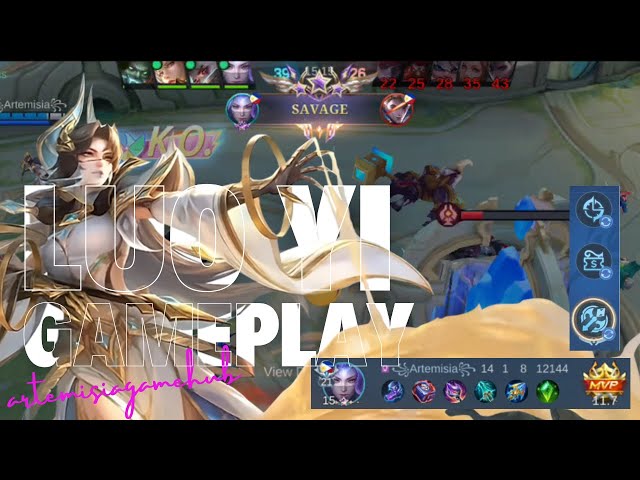 🔥 Luo Yi's Ultimate Gameplay: 14 - 1 - 8  | Savage Victory in Mobile Legends!