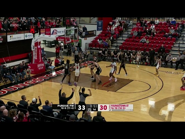 Highlights from the YSU Men's basketball game vs Purdue Fort Wayne | February 12, 2025